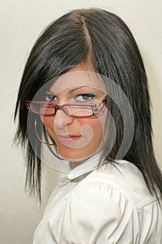 Glasses eyewear business woman portrait