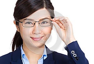 Glasses eyewear businesswoman