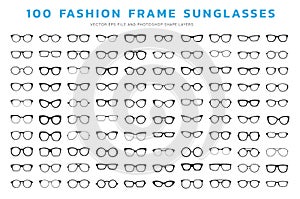 Glasses frames vector