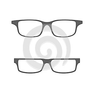 Glasses graphic icon in flat design