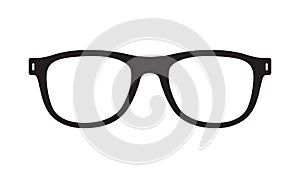 Glasses graphic icon in flat design