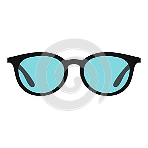 Glasses icon, flat style