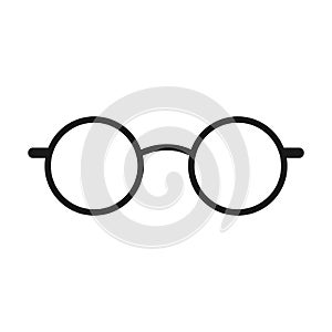 Glasses icon vector, eyeglasses symbol.