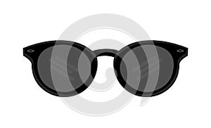 Glasses icon vector, eyeglasses symbol. Accessory pictogram, flat vector sign isolated on white background.