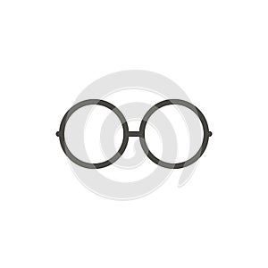 Glasses icon vector. Line eyeglasses symbol.