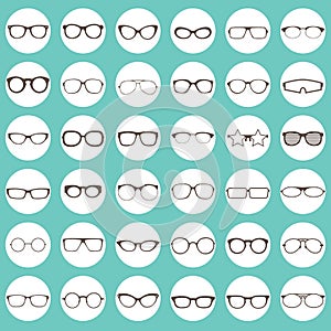 Glasses icons