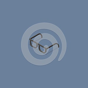 Glasses isometric flat design vector