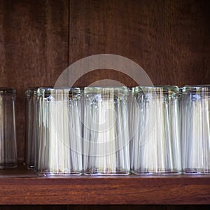 Glasses in larder
