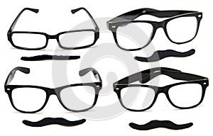 Glasses with Mustaches