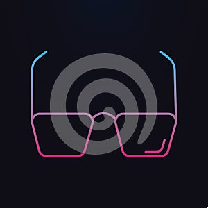 Glasses nolan icon. Simple thin line, outline vector of shopping icons for ui and ux, website or mobile application photo