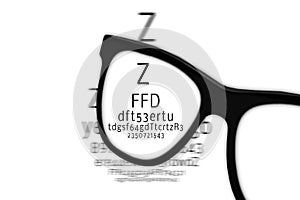 Glasses Ophthalmologist Eye test symbolic