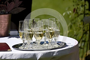 Glasses with sekt