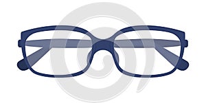 Glasses semi flat color vector object