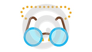 Glasses For Sight Icon Animation