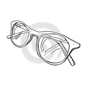 Glasses sketch