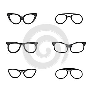 Glasses symbol vector icon design