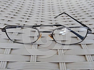 Glasses are thin lenses for the eyes to normalize and sharpen vision