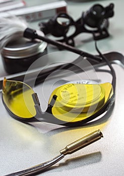 Glasses UV for criminology on police records