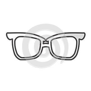 Glasses vintage frameicon image