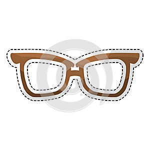 Glasses vintage frameicon image