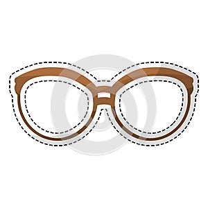 Glasses vintage frameicon image