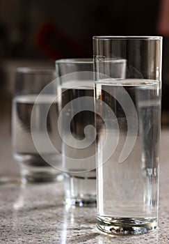 Glasses of water