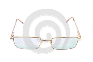 Glasses on a white background