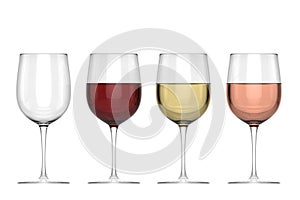 Glasses Of Wine - Set