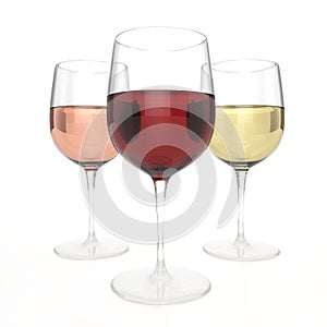 3 Glasses Of Wine photo