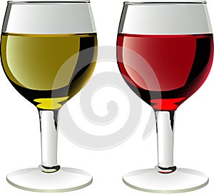 Glasses of wines