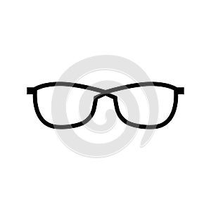 Glassess icon vector flat design