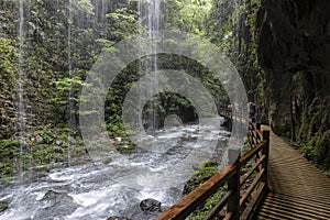 Glassh bridge in Zhangjiajie National Park