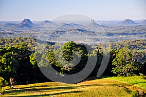 Glasshouse Mountains from Maleny