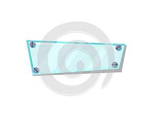 Glassy button for game menu interface