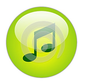 Glassy Green Music Icon