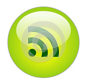 Glassy Green RSS Icon