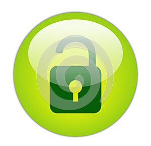 Glassy Green Unlock Icon