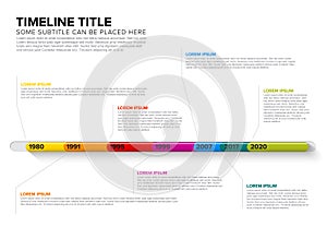 Glassy Infographic Timeline Template