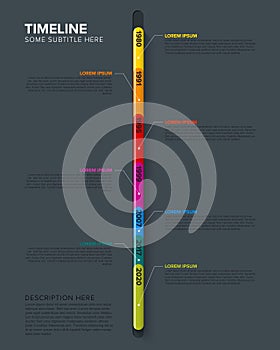 Glassy Infographic Timeline Template