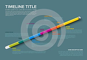 Glassy Infographic Timeline Template