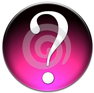 Question mark glass button