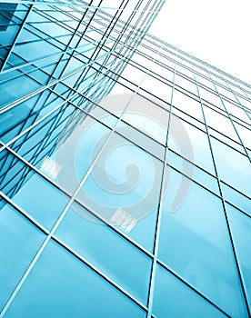 Glassy texture business center
