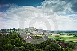 Glastonbury Tor viewed from Wearyall Hill