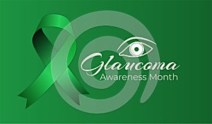 Glaucoma Awareness Month Background Illustration