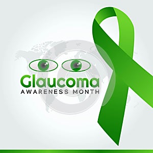 Glaucoma Awareness Month Vector Illustration