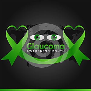 Glaucoma Awareness Month Vector Illustration
