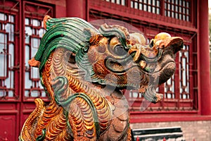 Glaze Sitting Dragon 1