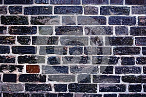 Glazed brick wall in Lubeck, Germany.