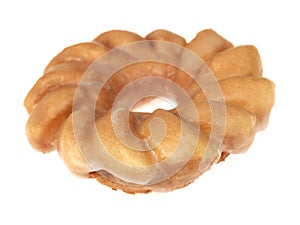 Glazed Cruller Ring Doughnut