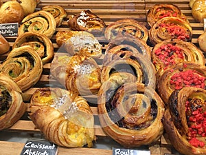 Glazed French pastries